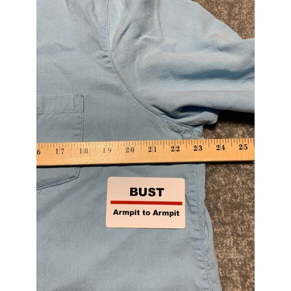 J.Jill Pure Jill Button Up Top Women Size XL Blue 100% Lyocel Long Sleeve - Picture 11 of 13